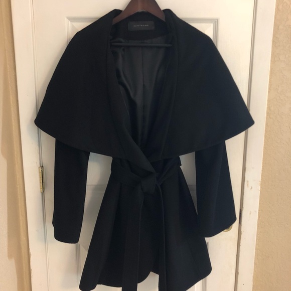tahari cape coat